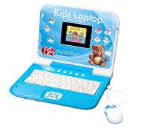 Happiegg Kids Laptop - Kids Computer with Color Screen, 62 Activities for English Alphabet, Words, Math, Games & Music, Blue