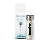 Happier Beauty Plastic Free Dental Floss - Biodegradable Silk Floss with Light Mint and Candelila Wax for Fresh Flavour and Easy Glide Feeling