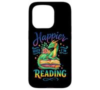 Happier When I'm Reading Book Dragon Case for iPhone 15 Pro
