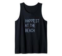 Happiest at the Beach Love Vacation Summer Sand Dollar Tank Top