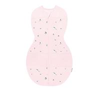 Happiest Baby Sleepea 5-Second Swaddle - 100% Organic Cotton Baby Swaddle Blanket - Doctor Designed Promotes Healthy Hip Development (Rose Planets, Large)
