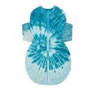 Happiest Baby SNOO Sleep Sack - 100% Organic Cotton Baby Swaddle Blanket - Doctor Designed Promotes Healthy Hip Development (Tie Dye Blue, Small)
