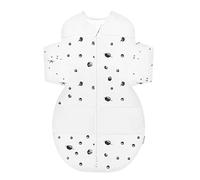Happiest Baby SNOO Sleep Sack - 100% Organic Cotton Baby Swaddle Blanket - Doctor Designed Promotes Healthy Hip Development (Ivory Planets, Large)