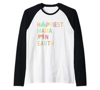Happiest Mama On Earth Mothers Day Princess Raglan Baseball Tee