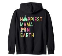 Happiest Mama On Earth Mothers Day Princess Zip Hoodie