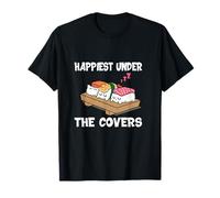 Happiest Under The Covers Sleeping Sushi Kawaii Food T-Shirt