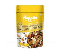 Happilo Premium International Daily Super Health Mix 160g | Premium SuperFood Mix of nuts, seeds, dry fruits & more | Perfect Party Mix Snack | Gluten-Free