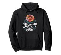 Happily Divorced Sunflower Blooming Solo Single Woman Summer Pullover Hoodie