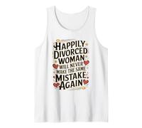 Happily Divorced Woman Divorcee Annulment Newly Single Tank Top