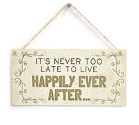 Happily Ever After Hanging Sign, Romantic Decor | Happily ever after reminder