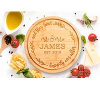Happily Ever After Personalised Round Chopping Board (30cm)