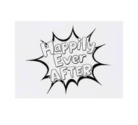 'Happily Ever After' Temporary Tattoo - Water Resistant, Skin-Safe, Non-Toxic Transfer (TO00080493)