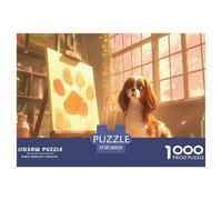 Happily Jigsaw Puzzles 1000-Piece Dog Collection - A Funny Dog Jigsaw Puzzles for Adults Masterpiece - This Dog Jigsaw Is Designed for Relaxation And Mental Stimulation 38x26cm/1000pcs