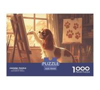 Happily Jigsaw Puzzles 1000-Piece Dog Collection - A Funny Dog Jigsaw Puzzles for Adults Masterpiece - This Dog Jigsaw Is Designed for Relaxation And Mental Stimulation 70x50cm/1000pcs