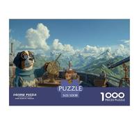Happily Jigsaw Puzzles 1000pcs Dog Theme for Adults - A Funny, High-Definition Dog Jigsaw Puzzle - The Ultimate Choice for Discerning Funny Jigsaw Puzzles for Adults Fans 52x38cm/1000pcs