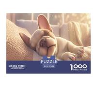 Happily Jigsaw Puzzles 1000pcs Dog Theme for Adults - A Funny, High-Definition Dog Jigsaw Puzzle - The Ultimate Choice for Discerning Funny Jigsaw Puzzles for Adults Fans 52x38cm/1000pcs