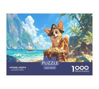Happily Jigsaw Puzzles Funny Dog 1000pcs Challenge - This Dog Jigsaw Puzzles for Adults Is A Visual Treat - A Premier Dog Puzzle for Dedicated Enthusiasts 70x50cm/1000pcs