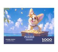 Happily Jigsaw Puzzles Funny Dog 1000pcs Challenge - This Dog Jigsaw Puzzles for Adults Is A Visual Treat - A Premier Dog Puzzle for Dedicated Enthusiasts 70x50cm/1000pcs