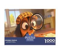 Happily Jigsaw Puzzles Funny Dog 1000pcs Challenge - This Dog Jigsaw Puzzles for Adults Is A Visual Treat - A Premier Dog Puzzle for Dedicated Enthusiasts 38x26cm/1000pcs