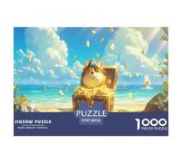 Happily Jigsaw Puzzles Funny Dog 1000pcs Challenge - This Dog Jigsaw Puzzles for Adults Is A Visual Treat - A Premier Dog Puzzle for Dedicated Enthusiasts 38x26cm/1000pcs