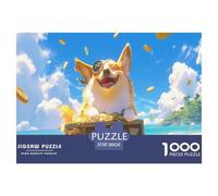 Happily Jigsaw Puzzles: The Funny Dog Jigsaw & Puzzle 1000 - A Premium Dog Jigsaw Puzzles for Adults Experience - Designed for Solitude Or Shared Enjoyment 38x26cm/1000pcs