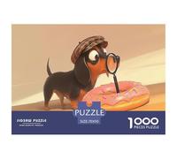 Happily Jigsaw Puzzles: The Funny Dog Jigsaw & Puzzle 1000 - A Premium Dog Jigsaw Puzzles for Adults Experience - Designed for Solitude Or Shared Enjoyment 70x50cm/1000pcs