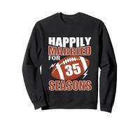 Happily Married For 35 Seasons 35th Wedding Anniversary Sweatshirt
