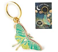 HAPPILY PLANTS Insect Keychains - Luna Moth Keychain & Bag Charm, Glow in the Dark! Luna Moth Gifts