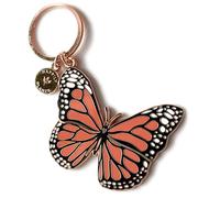 HAPPILY PLANTS Insect Keychains, Monarch Butterfly, Medium