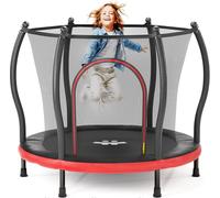 Happin 55” Toddler Trampoline, Indoor & Outdoor, Ages 1-6, 5FT Kids, Ultra Safe Rebounder Mini Trampoline for Kids with Safety Enclosure Net, for Toddler Boys & Girls