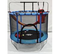 Happin® 55” Toddler Trampoline, Indoor & Outdoor, Ages 1-6, 5FT Kids, Ultra Safe Rebounder Trampoline for Kids with Safety Enclosure Net, for Toddler Boys & Girls