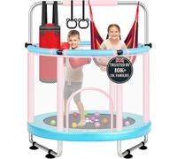 Happin® 55” Toddler Trampoline, Indoor & Outdoor, Ages 1-6, 5FT Kids, Ultra Safe Rebounder Trampoline for Kids with Safety Enclosure Net, for Toddler Boys & Girls