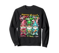 Happiness AllAround Gnome Happy Valentine St Patrick Easter Sweatshirt