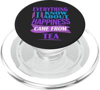 Happiness Came From Tea Lover Infusion Quote PopSockets PopGrip for MagSafe