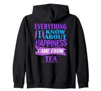 Happiness Came From Tea Lover Infusion Quote Zip Hoodie