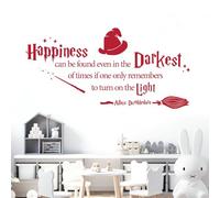 Happiness can be Found Even in the Darkest of Times - Book Quote Decal Wall Sticker [XLarge] [Cherry]