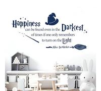 Happiness can be Found Even in The Darkest of Times - Book Quote Decal Wall Sticker [XLarge] [Cobalt]
