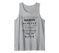 happiness can be found in the darkest of times Tank Top