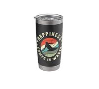 Happiness Comes in Waves for a kiteboarder Kiteboarding Stainless Steel Insulated Tumbler