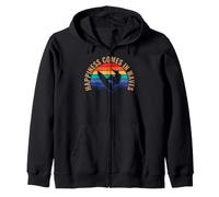 Happiness comes in waves Zip Hoodie