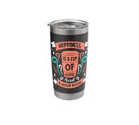 Happiness Cup Coffee and A Good Book Stainless Steel Insulated Tumbler