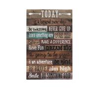 Happiness Education Inspirational Quote Rule Courage Brown Barn Barn Wood Wooden 1-Gang No Blank Decorative Light Switch Wall Plate Cover Midway Size Electrical Device Outlet Cover Faceplate 5 x 3 in
