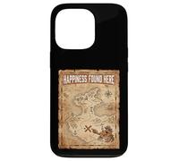 Happiness Found Here Vintage Pirate Map Crab Case for iPhone 13 Pro