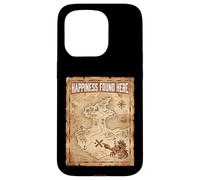 Happiness Found Here Vintage Pirate Map Crab Case for iPhone 15 Pro