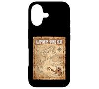 Happiness Found Here Vintage Pirate Map Crab Case for iPhone 17