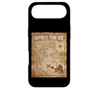 Happiness Found Here Vintage Pirate Map Crab Case for iPhone Air