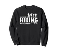 Happiness Hiking Friends Trail Crew Outdoors Sweatshirt