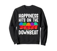 Happiness Hits On The Downbeat Cardio Drumming Sweatshirt