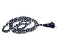 happiness hub Magnet 6 mm Mala for Men 108+1 Beads Chumbak Knotted Jap Mala