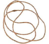 happiness hub Tulsi Kanthi Mala 3 Round for Neck Wearing and Puja, 65 Cm Wooden Prayer Mantra Mala for Unisex